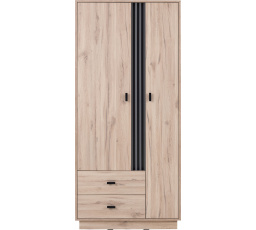 ALLMO AL-1 szekrény, Világos Estana Tölgy/Antracit