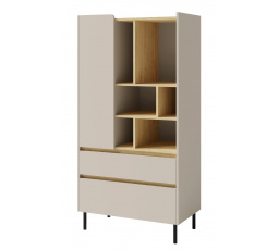 LUCA LC 6 polc, Bézs-homok/Tölgy olajozott