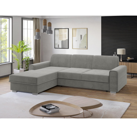 Rohová sedací souprava Lubor L světle šedá