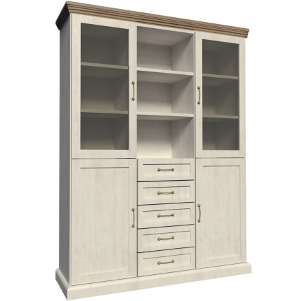 ROYAL W2D vitrin, Északi fenyő + Vad tölgy