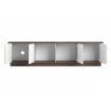 VESPER RTV 187 4D - cashmere mdf / orzech / złote uchwyty / cokół