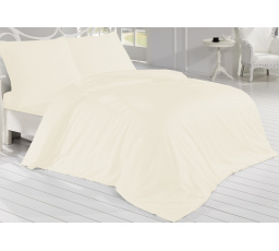 Saténový povlak na relaxační polštář smetanový 45x120