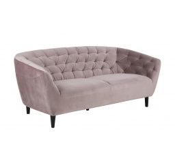 Háromszemélyes Ria Velvet kanapé poros rózsaszín