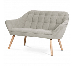 Dvoumístná pohovka, šedá, látka, AK-322 SIL2