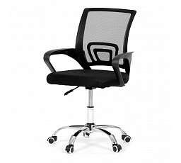 Dětská židle, výškově nastavitelná, černá síťovina, KA-L103 BK