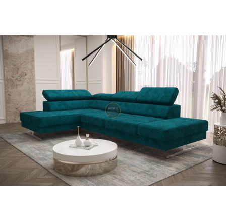 NAROŻNIK EMPORIO MINI 300x180 - lewa , Odcienie turkusu