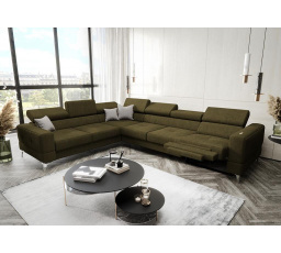 NAROŻNIK ROZKŁADANY TOSCANIA MAX RELAX 320×250 - lewa , Odcienie oliwkowego