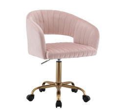 Irodai szék FB7JG, Rózsaszín/Arany