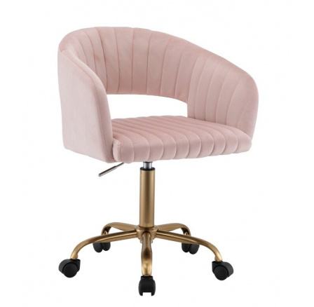 Irodai szék FB7JG, Rózsaszín/Arany