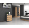 Komoda MALVÍNA M3, Antracit/Dub artisan