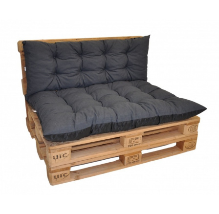 Polstry na paletový nábytek sada Basic - látka tmavě šedý melír