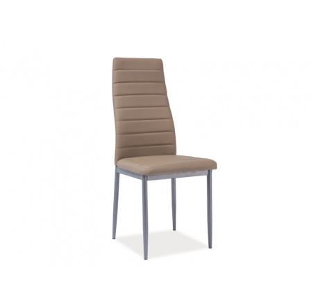 KRZESŁO H261 BIS ALUMINIUM/CIEMNY BEŻ EKOSKÓRA KRZESŁO H261 BIS ALUMINIUM/CIEMNY BEŻ EKOSKÓRA