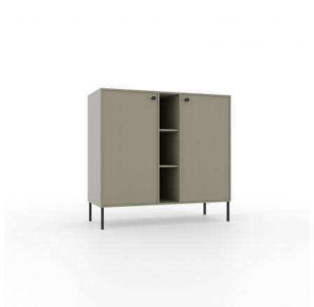 Komód 2D 3P Tili Eukaliptusz+Eukaliptusz