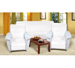 Přehoz na sedací soupravu Micro 3+1+1 bílá přírodní (smetanová)