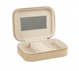 Bézs velúr kordbársony doboz