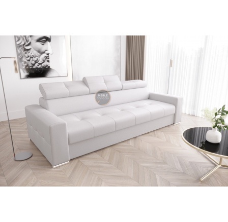SOFA MARGO III 273 CM SKÓRA NATURALNA - Skóra biała