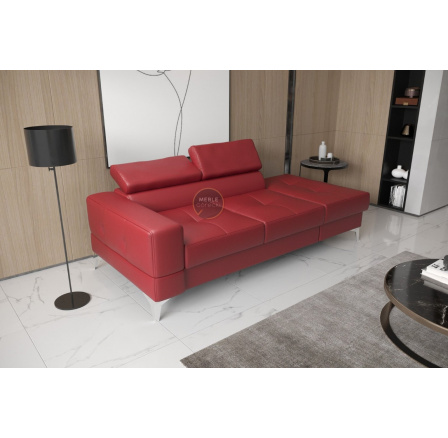SOFA TOSCANIA II SZEZLONG 205 CM SKÓRA NATURALNA - Skóra czerwona , Szezlong po prawej - prawa strona SOFA TOSCANIA II SZEZLONG 205 CM SKÓRA NATURALNA - Skóra czerwona , Szezlong po prawej - prawa strona