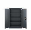 KEVIN fém irodai iratszekrény, 900 x 1400 x 400 mm, antracit