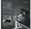 49 hüvelykes monitor tartó, szürke-fekete LED RGB X-ARM