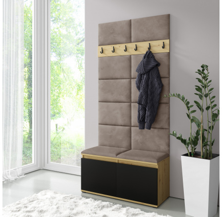 EMI 1 előszobafal, Trinity 05/Artisan + fekete