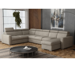 Sedací souprava Petrit U1 pravá Aragon hnědošedá