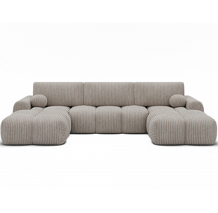 Vianetto corner sofa with sleeping function and storage compartment, white velour, universal Modullo 01 275x130 Symmetrical 1 Vianetto corner sofa with sleeping function and storage compartment, white velour, universal Modullo 01 275x130 Symmetrical 1