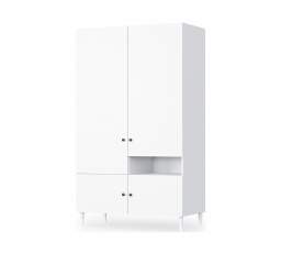 Dullum 120 Wardrobe White Biały 120x205 Not applicable