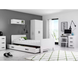 DAREK PARTEROWE RAMA BIAŁY SZUFLADA BIAŁY BEZ MATERACY 80 X 200 KPL