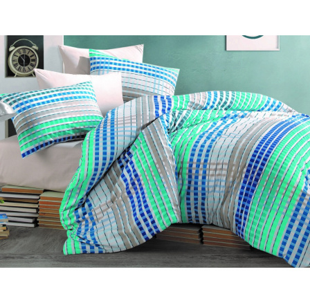 Bavlněný povlak na polštář Tema blue 70x90