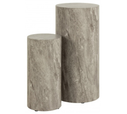 2 darabos Dice szürke márvány dohányzóasztal szett