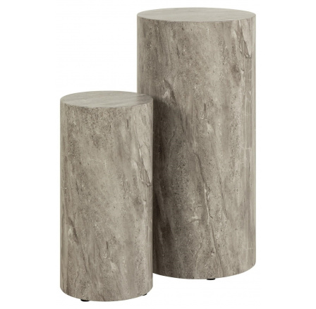 2 darabos Dice szürke márvány dohányzóasztal szett