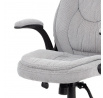 Kancelářské křeslo, synchronní mechanismus, stříbrná látka, KA-G303 SIL2