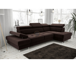 NAROŻNIK GALAXY MINI 170x280 - Odcienie brązowego , prawa