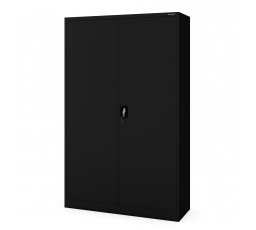 Fém irodai iratszekrény fekete JAN II, 1150 x 1850 x 400 mm