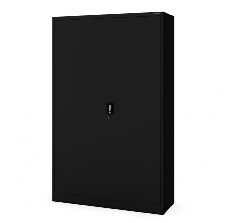 Fém irodai iratszekrény fekete JAN II, 1150 x 1850 x 400 mm