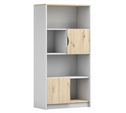 2D polc - JOY I 02, Fehér/Tölgy Artisan