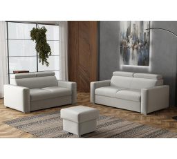 Sedací souprava Petrit 3+2+taburet Paros světle šedá