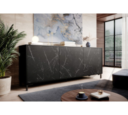 MARMO komoda KOM200/4D czarny