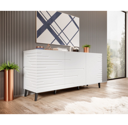 NOVA komód, matt fehér