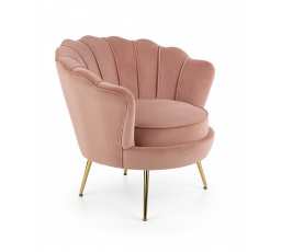 AMORINITO fotel, világos rózsaszín/arany