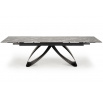 HILARIO étkezőasztal, fekete márvány hatás/Fekete