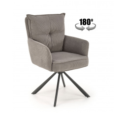 Forgó étkezőszék K528, Szürke/Fekete