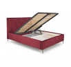 MODULO W4 160 ágy - Fejvég, Bordó Monolith 59