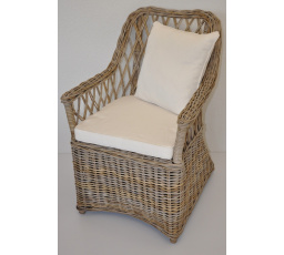 Křeslo Maros ratan Kubu grey 