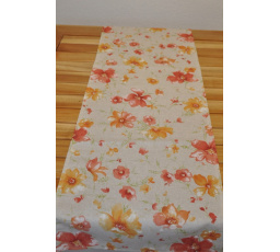 Ubrus běhoun 40x170 motiv květiny