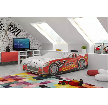 CARS PARTEROWE CZERWONY BEZ MATERACY 80 X 160 KPL