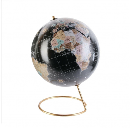 Dekoratív földgömb fekete