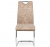 Jídelní židle, béžová, látka, HC-483 CRM3