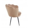 Velvet cappuccino fotel /fekete lábak/ FR1-FX