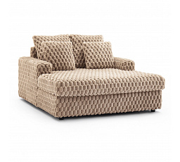 Fotel Wypoczynkowy KOBEL Brązowy Pluszowy